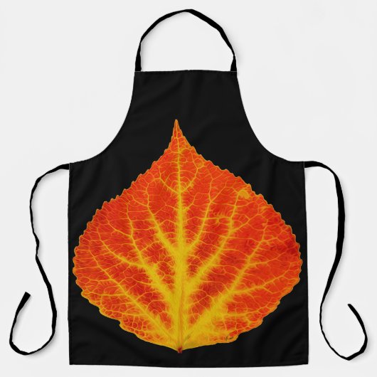 Rood en geel esperen Leaf #10 Schort (Voorkant)