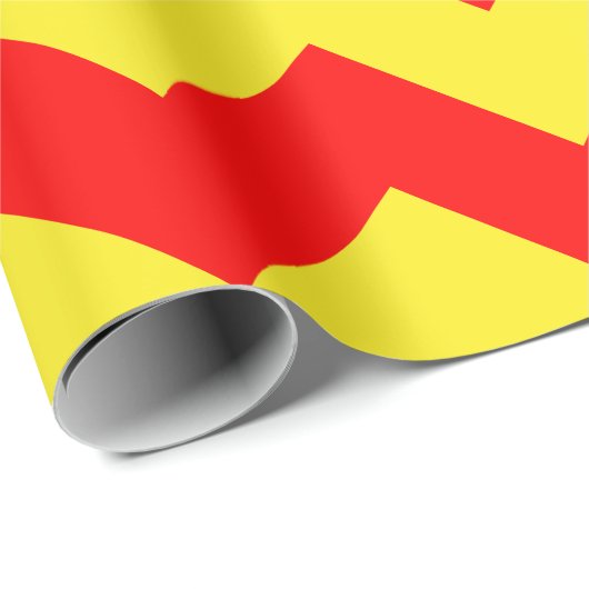 Rood en geel, extra groot papier voor het ompakken (Rol Hoek)
