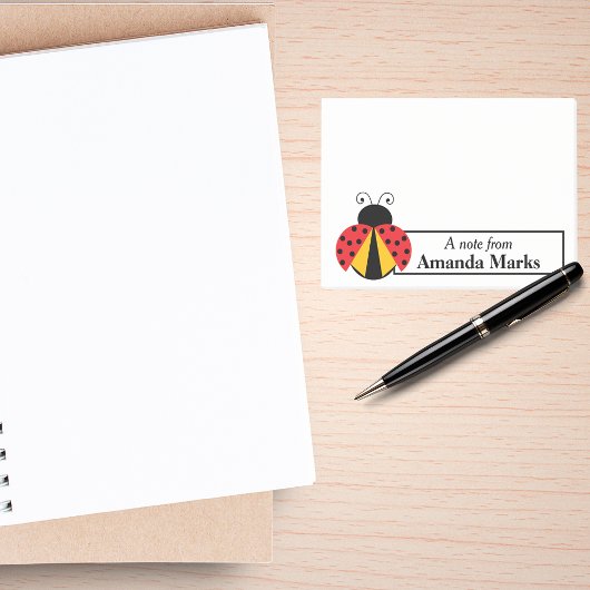 Rood en Geel Ladybug Persoonlijk Post-it® Notes