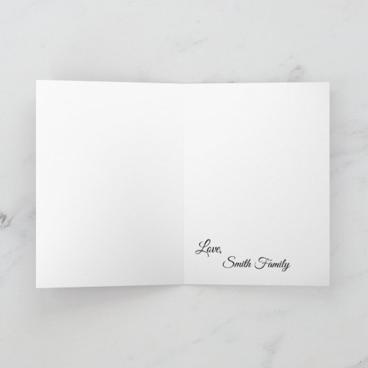 rood en geel orchidee bloem gepersonaliseerd kaart (Binnen)