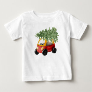 Rood en geel Pedal Car w / kerstboom