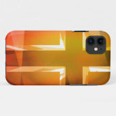 Rood en geel religieus kruis Case-Mate iPhone case (Achterkant (horizontaal))