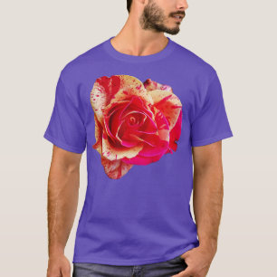 Rood en Geel Rose Bloemen Foto Knipsel T-shirt