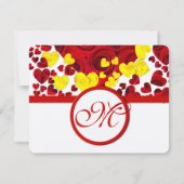 Rood en Geel Rozenharten RSVP (Achterkant)