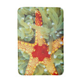 Rood en geel Zee Star Badmat (Voorkant Verticaal)
