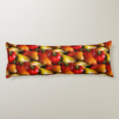 Rood- en gele paprika lichaamskussen (Achterkant)