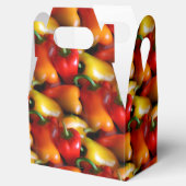 Rood- en gele paprika's bedankdoosjes (Geopend)