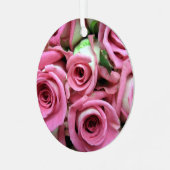 Rood- en gele rozen metalen ornament (Voorkant links)