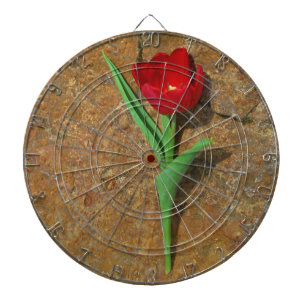 Rood- en gele Tulp Dartbord
