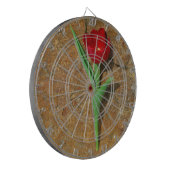 Rood- en gele Tulp Dartbord (Voorkant Links)