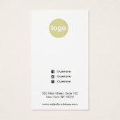 Rood- en Gold-kerstkaart Visitekaartje (Achterkant)