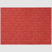 Rood en goud kerstfeest tissuepapier (Voorkant)