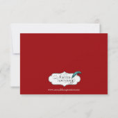 Rood en Goud Mandala Indiase bruiloft Save the Dat Date (Achterkant)