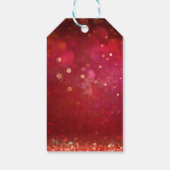 Rood en goud Marokkaans Arabisch gevechtsfeest Cadeaulabel (Achterkant)