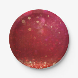 Rood en goud Marokkaans Arabisch gevechtsfeest Papieren Bordje