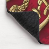 rood en goud middeleeuws decor muismat (Hoek)