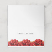 Rood en Goud Roos (Buitenkant ongevouwen)