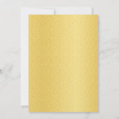 Rood en Goud Sparkle Lights Retirement Party Kaart (Achterkant)