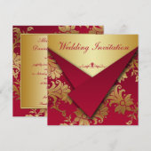 Rood- en goudbekentenis kaart (Voorkant / Achterkant)