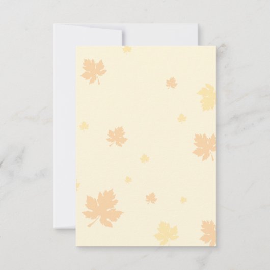 Rood en gouden herfst sparen de Datum Kaart (Achterkant)