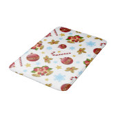 Rood- en gouden kerstballen, kerstheilig badmat (Gekanteld)