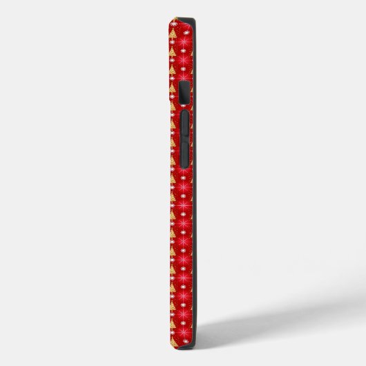 Rood- en gouden kersttassen Case-Mate iPhone case (Achterkant / Links)