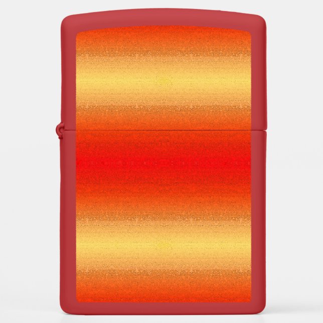 Rood en gouden vormgeving Zippo Lighter (Voorkant)