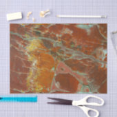 Rood en goudgepertrificeerd hout tissuepapier (Craft)