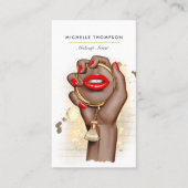 Rood- en goudglam — Productcode Visitekaartje (Voorkant)