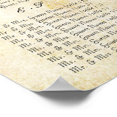 Rood en goudkleurig uw foto-weduwenkaart poster (Hoek)