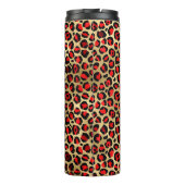 Rood en goudoliepenseel thermosbeker (Achterkant)