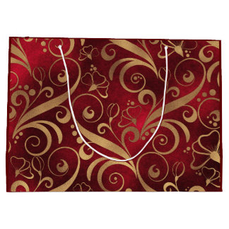 Rood- en goudtas groot cadeauzakje