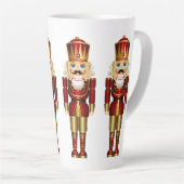 Rood- en goudvoedingskrakers Latte Mok (Rechterhoek)