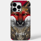 rood- en goudvosontwerp Case-Mate iPhone case (Achterkant)