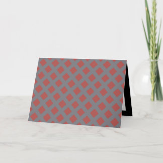 Rood en grijs geruit patroon kaart