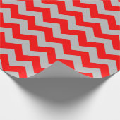 Rood en grijs papier voor grote diepvriezen (Hoek)