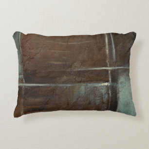 Rood- en grijze Brick-muur Accent Kussen