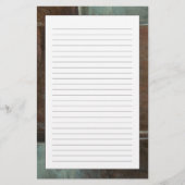 Rood- en grijze Brick-muur Briefpapier (Voorkant)