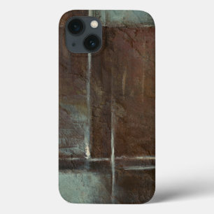 Rood- en grijze Brick-muur iPhone 13 Hoesje