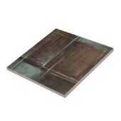 Rood- en grijze Brick-muur Tegeltje (Zijkant)