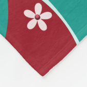 Rood en groen 40 jaar Ruby Jubileum Fleece Deken (Hoek)