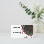 Rood en Groen Bead Collectie Custom Visitekaartje (Staand voorkant)