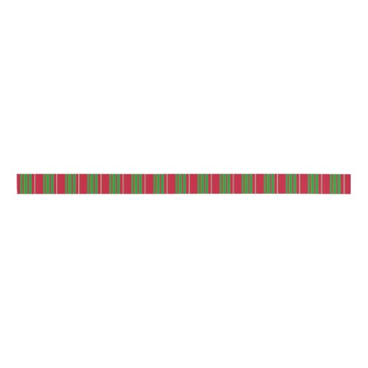 Rood en groen breedband 1,5 inch grosgrain lint (Voorkant)