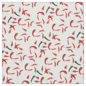 Rood en groen Chilipeper Patroon Stof (Swatch)