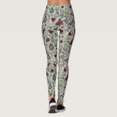 Rood en groen Country Cowgirl Herten Schedel & gew Leggings (Achterkant)