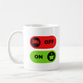 Rood en Groen Funny Coffee en Start Mok (Links)