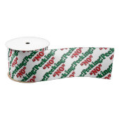 Rood en groen Geen kerst met piepen Lint (Spoel)
