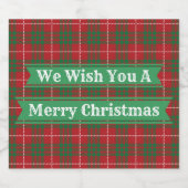 Rood en groen geplakt bier etiket (Enkel label)