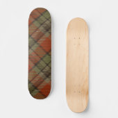 Rood en groen geplakt skateboard (Voorkant)
