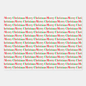 Rood en groen gestreept hart Vrolijk kerstfeest Inpakpapier Vel (Voorkant 3)